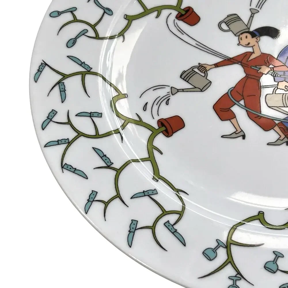 Anno 2001 Platter by Cartoonist‎ Joost Swarte for Randstad Holdings Denmark 12